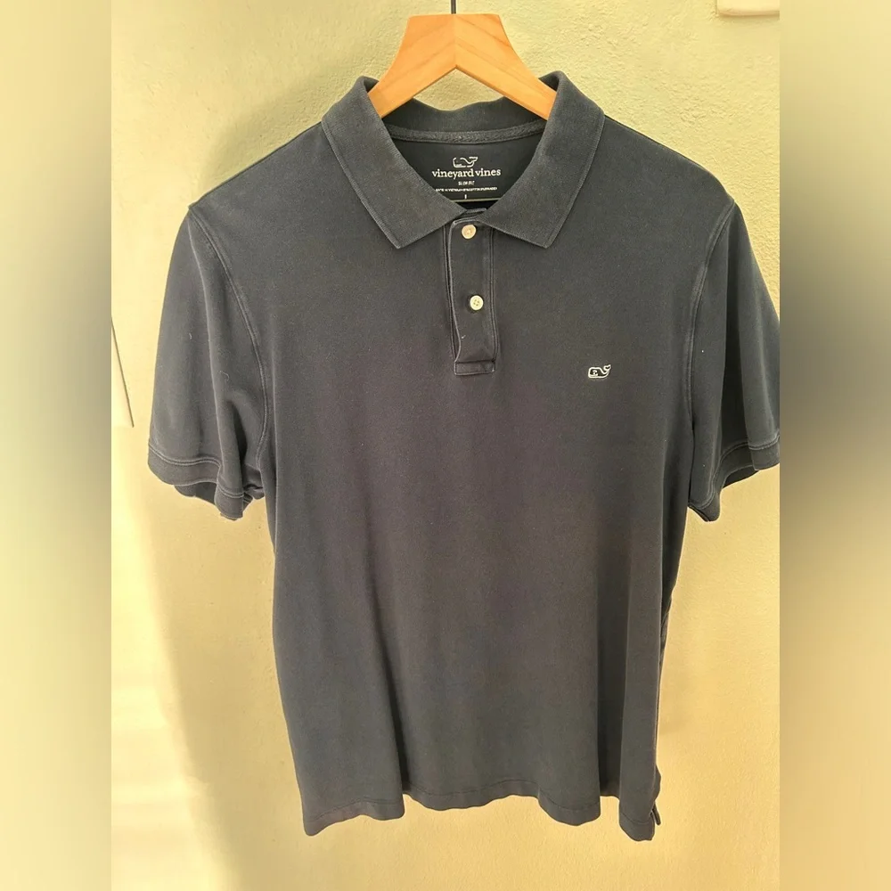 Mens vineyard vines blue polo - Picture 1 of 4